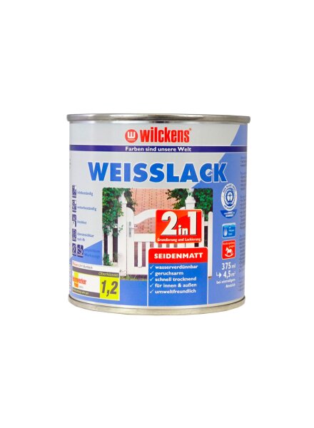 Weisslack 2in1 seidenmatt 750 ml