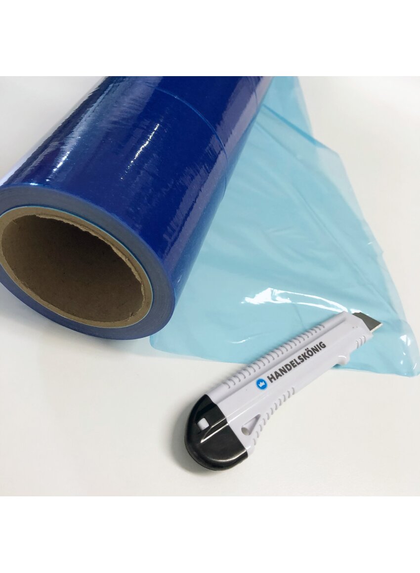 Selbstklebende PVC-Schutzfolie, Blau